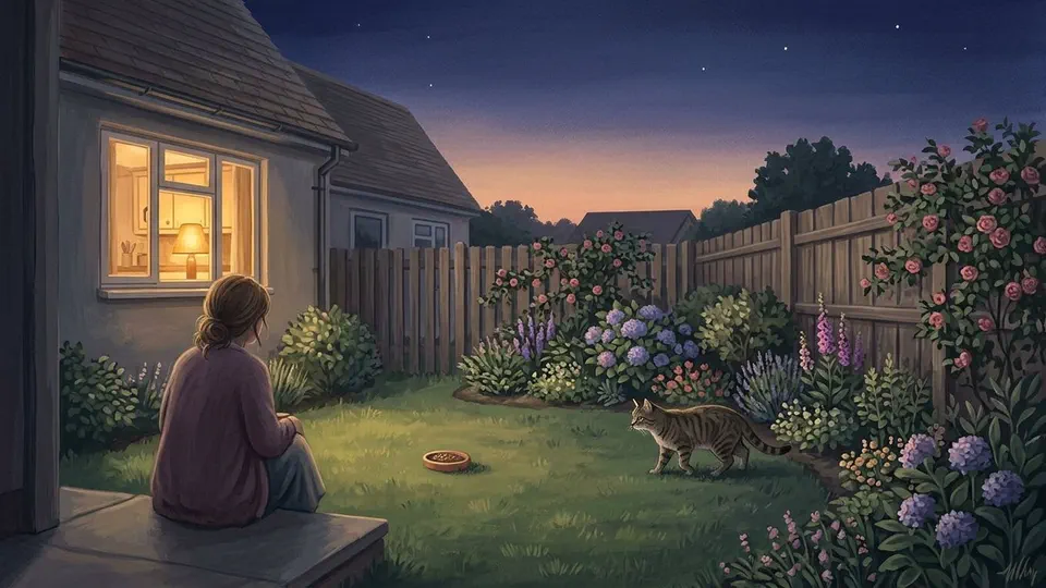 Illustration for Four Paces: The Cat Who Came at Dusk