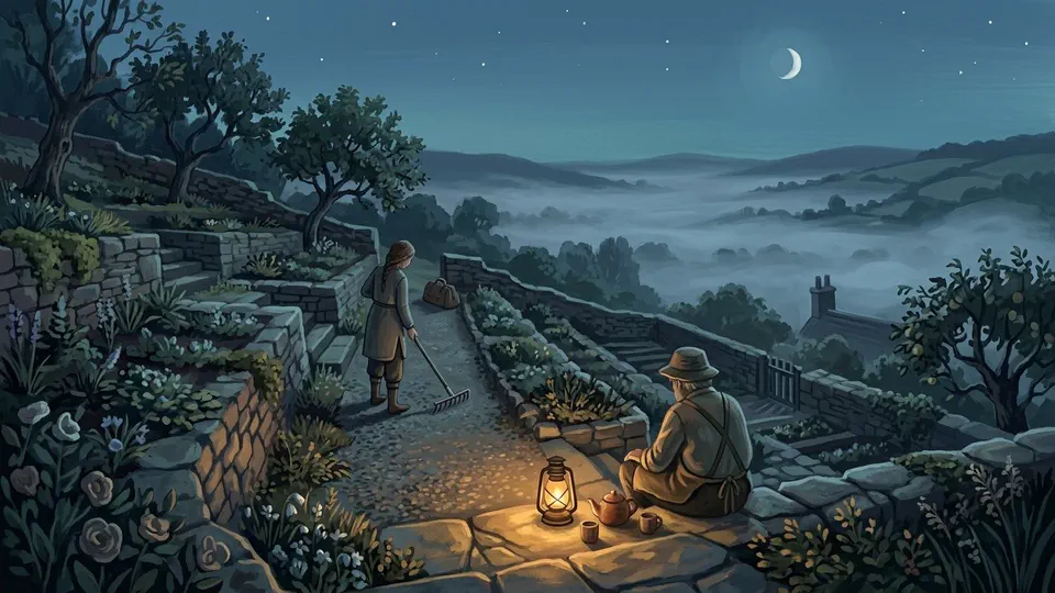 Illustration for The Garden That Kept No Clocks