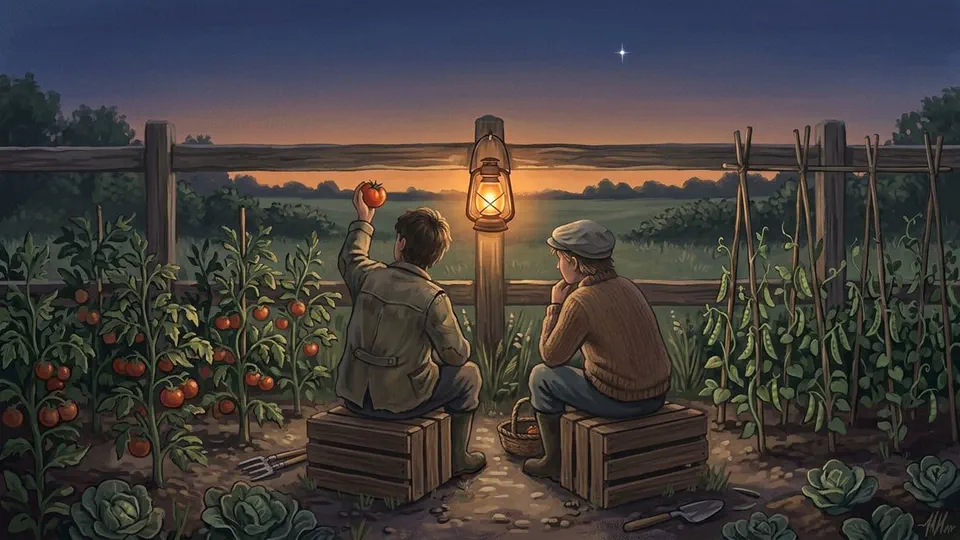 Illustration for The Garden That Taught Her to Wait