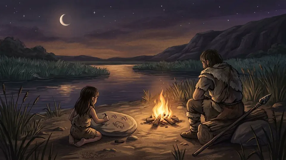 Illustration for The Girl Who Drew the River