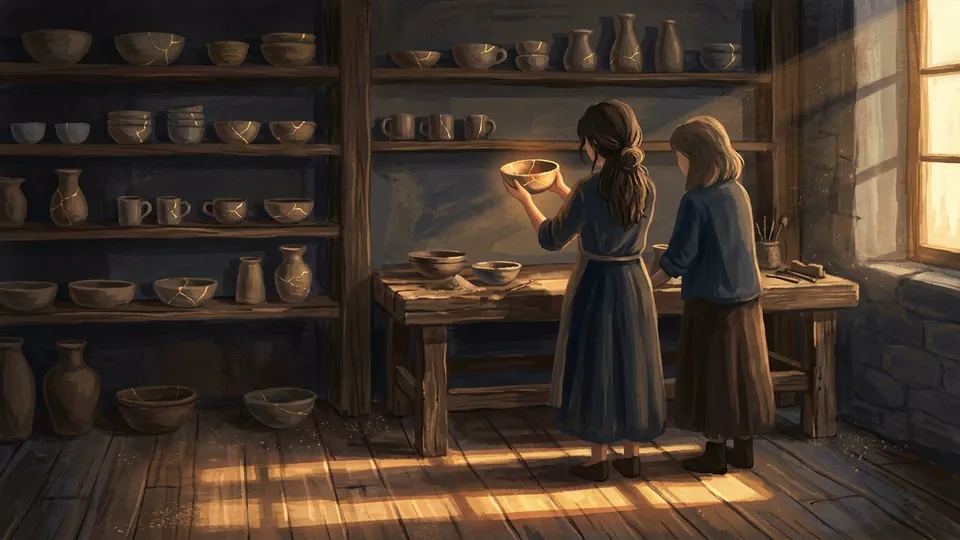 Illustration for The House Where the Light Fell Unevenly