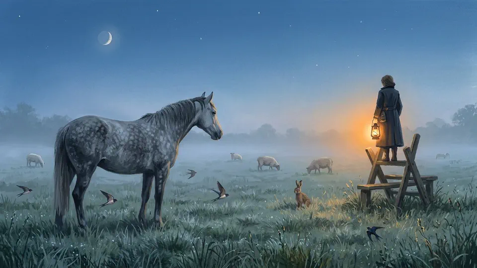 Illustration for The Meadow at First Light Illustration for The Meadow at First Light