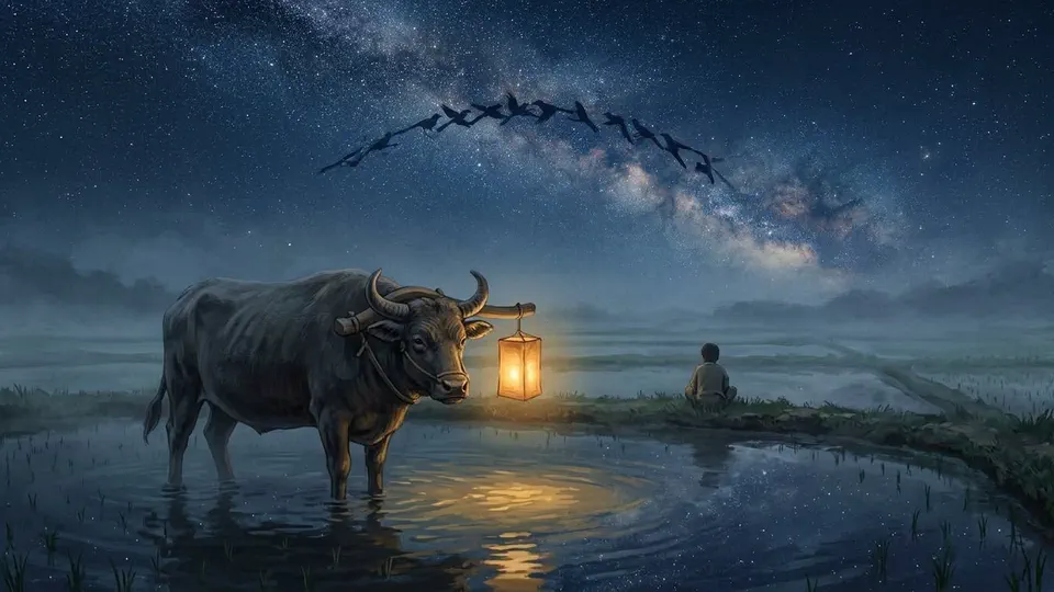 Illustration for The Silver River and the Bridge of Wings