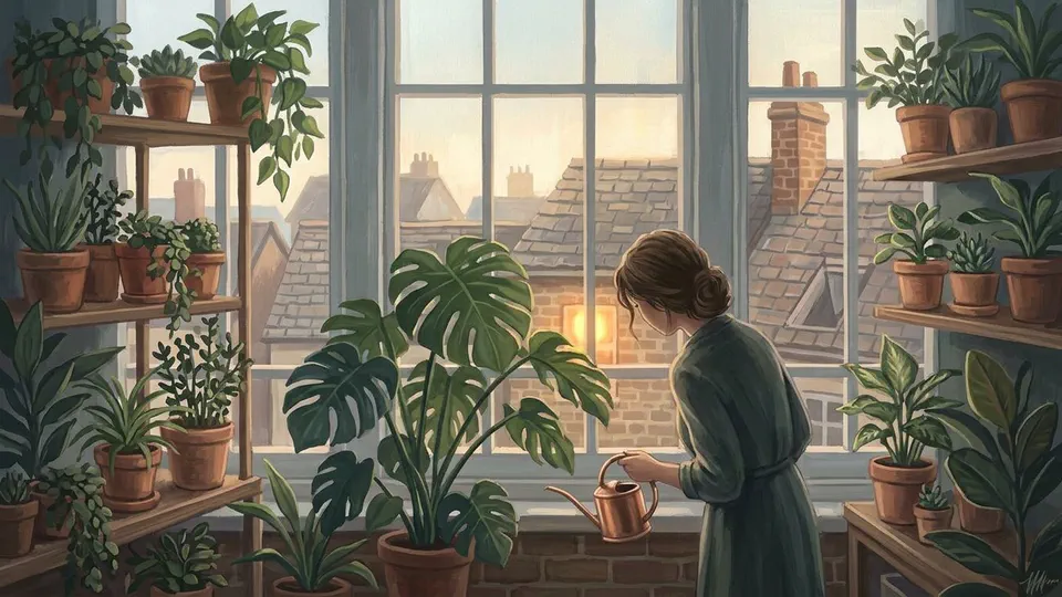 Illustration for The Woman Who Spoke to Her Plants